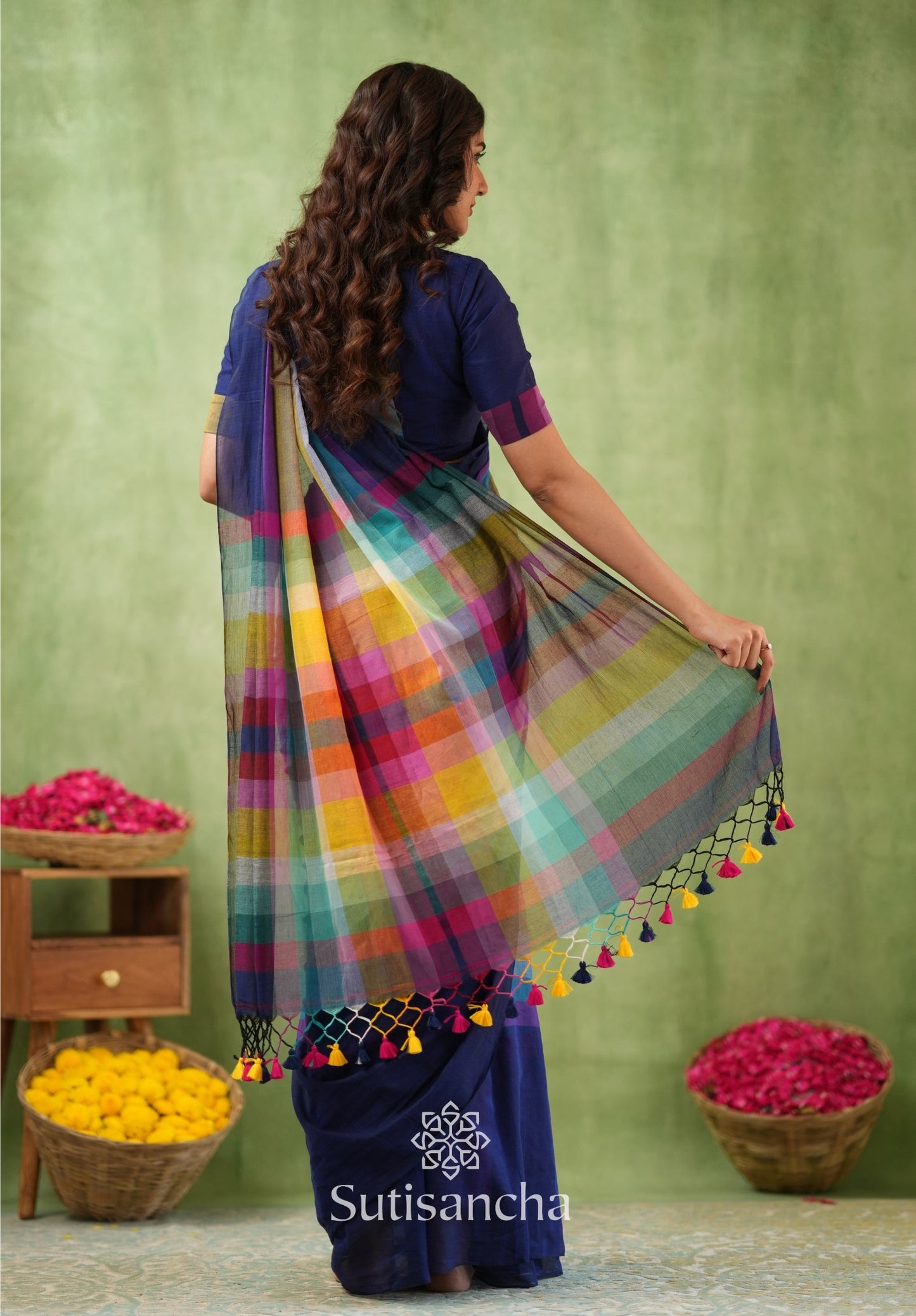 Dhiyona SS Mul Tones – Vibrant Checks Edition