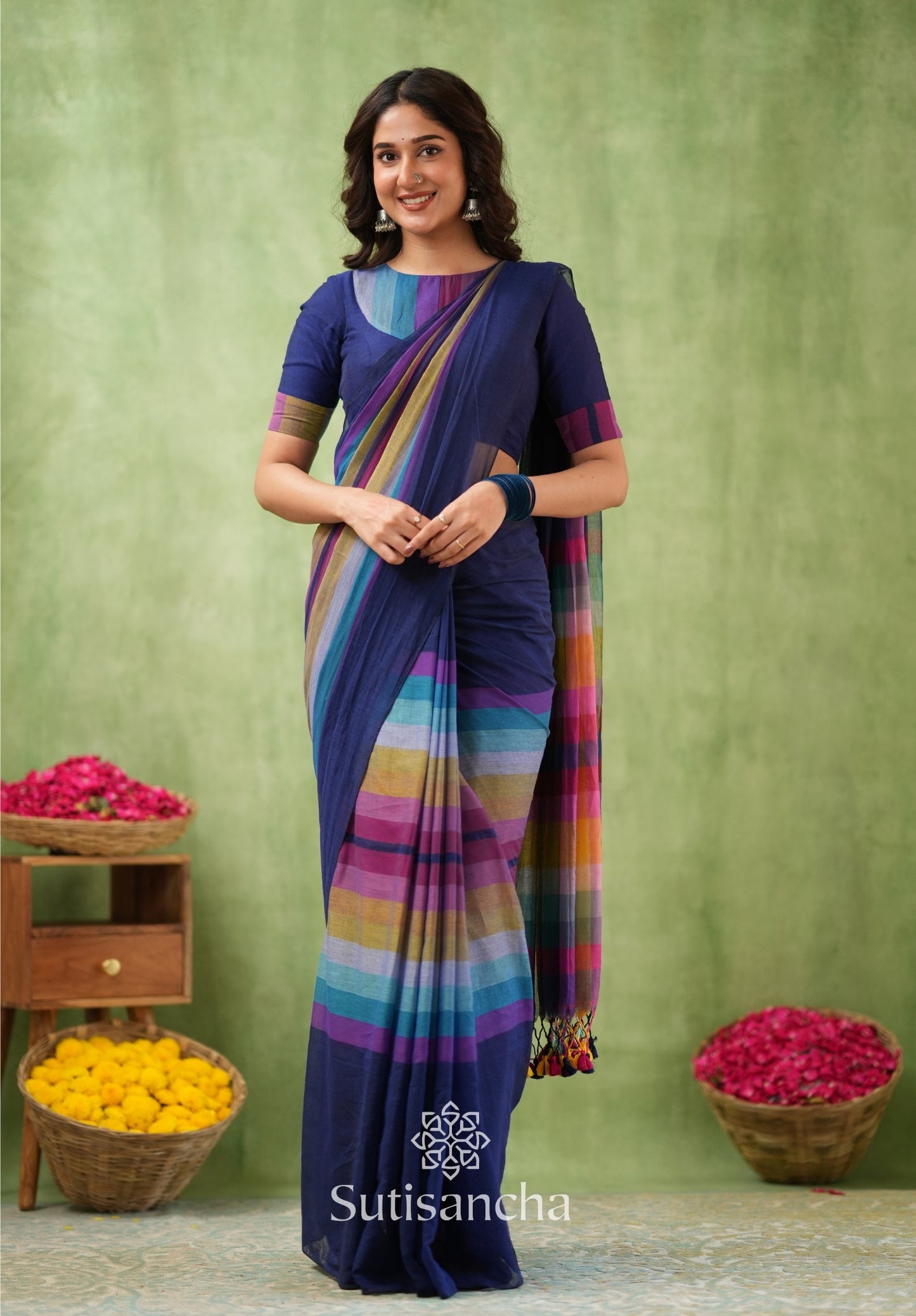 Dhiyona SS Mul Tones – Vibrant Checks Edition
