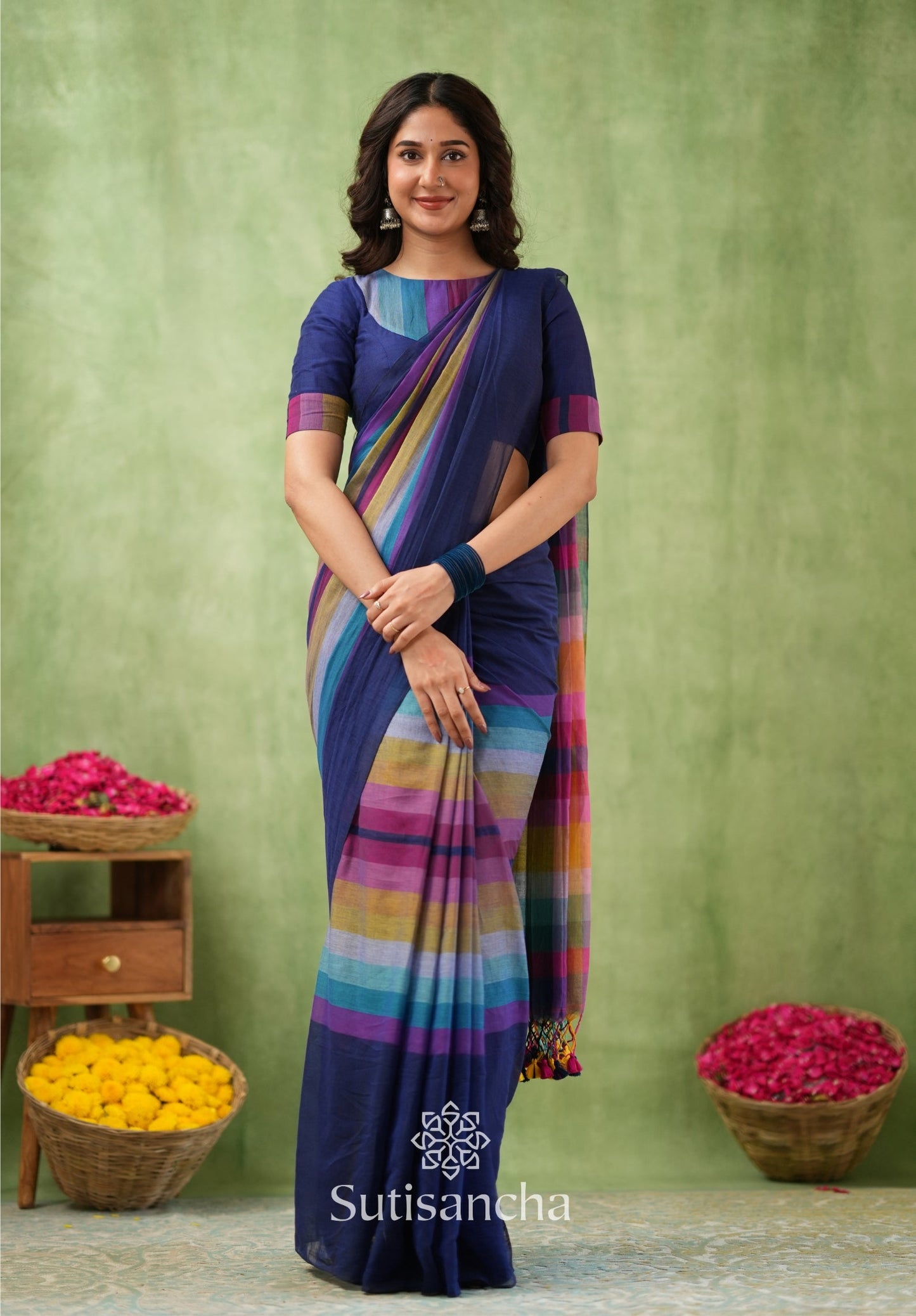 Dhiyona SS Mul Tones – Vibrant Checks Edition