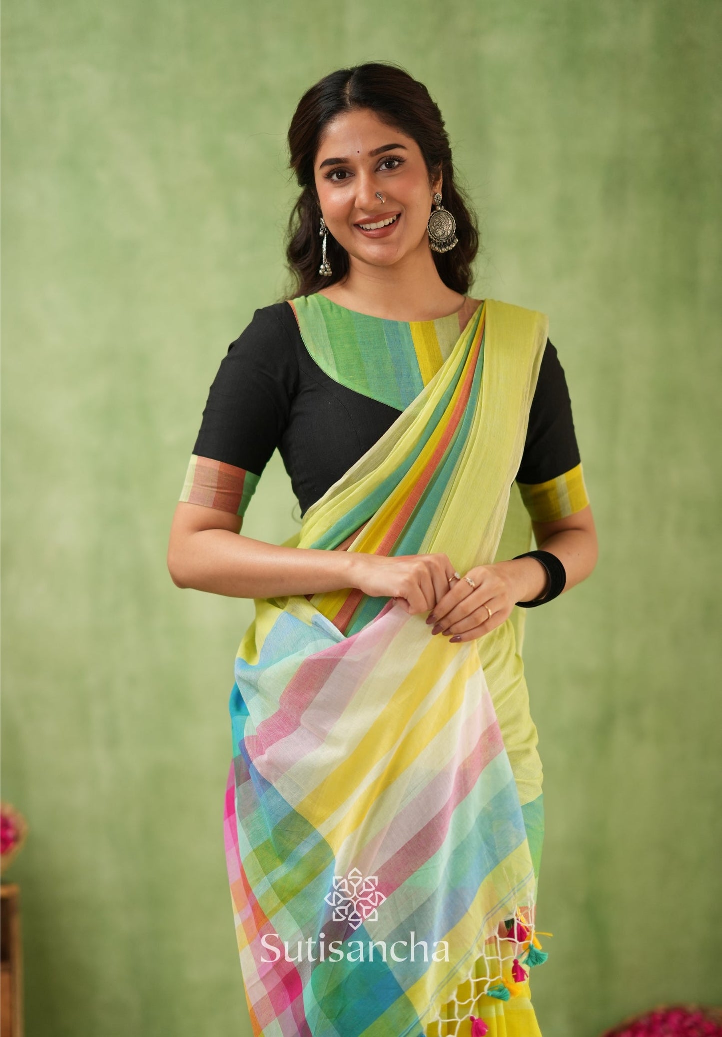 Dhiyona SS Mul Tones – Vibrant Checks Edition