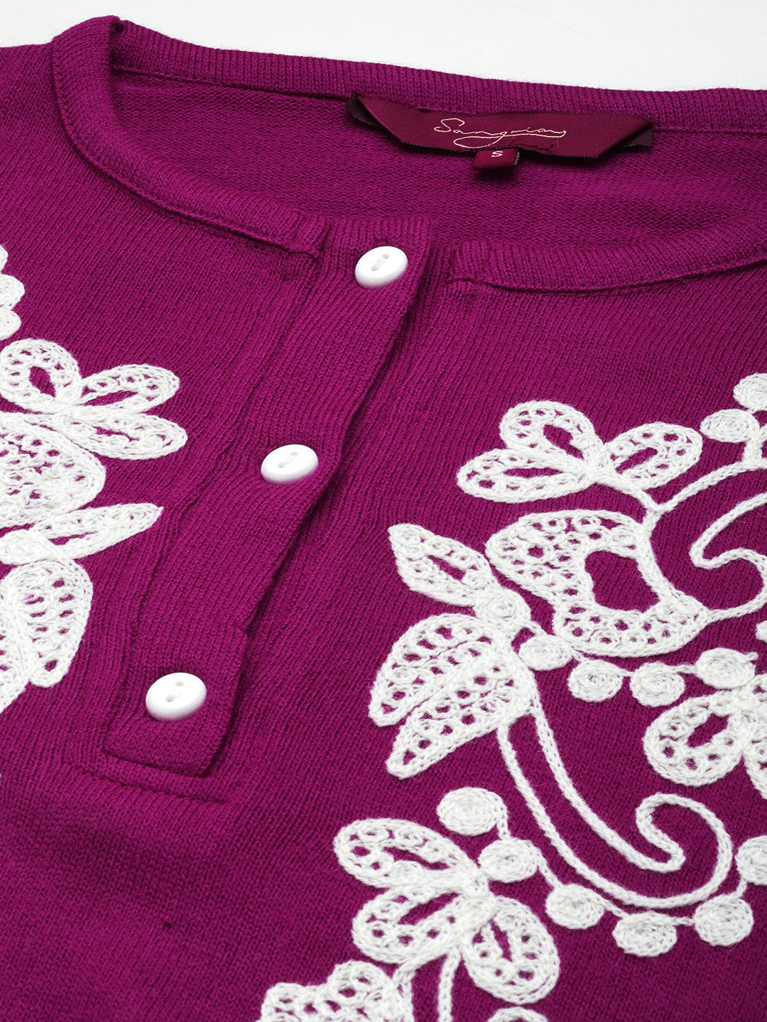 Paisley Embroidered Thread Work Kurta with Trouser