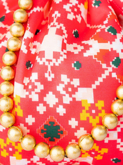 Dhiyona NR Embroidered Embellished Potli Clutch