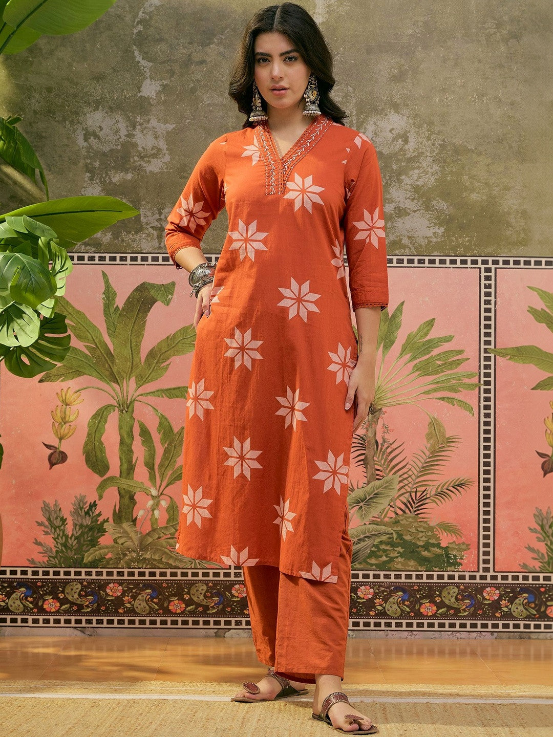 Dhiyona SN Printed Kurta & Trouser With Dupatta