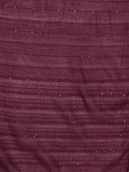 Women Ethnic Motifs Embroidered Regular Sequinned Kurta with Trousers & With Dupatta