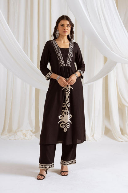 Rasna Onyx Kurta Pant Set