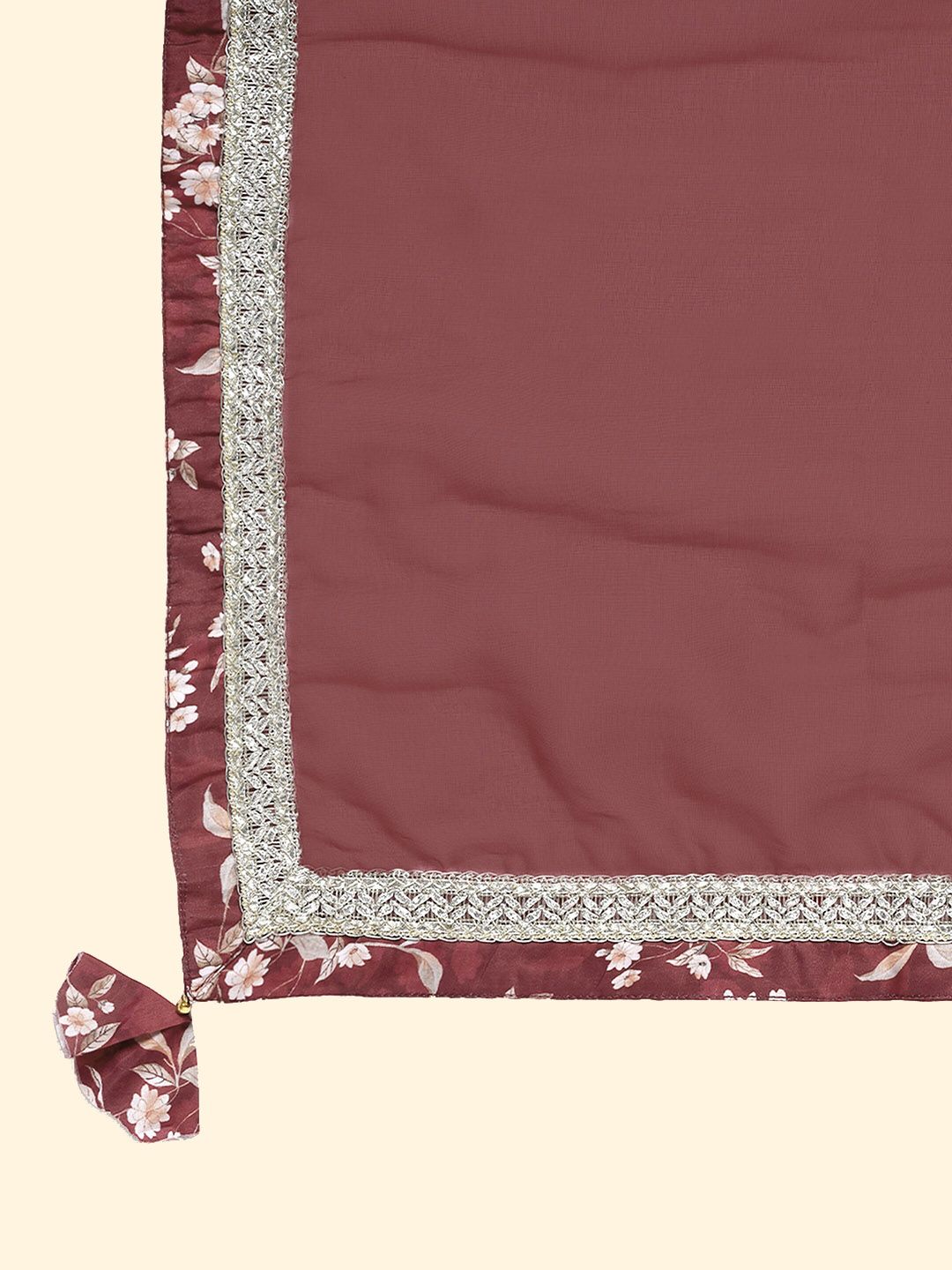 Dhiyona AN Ethnic Motifs Printed Empire Anarkali Kurta with Sharara & With Dupatta