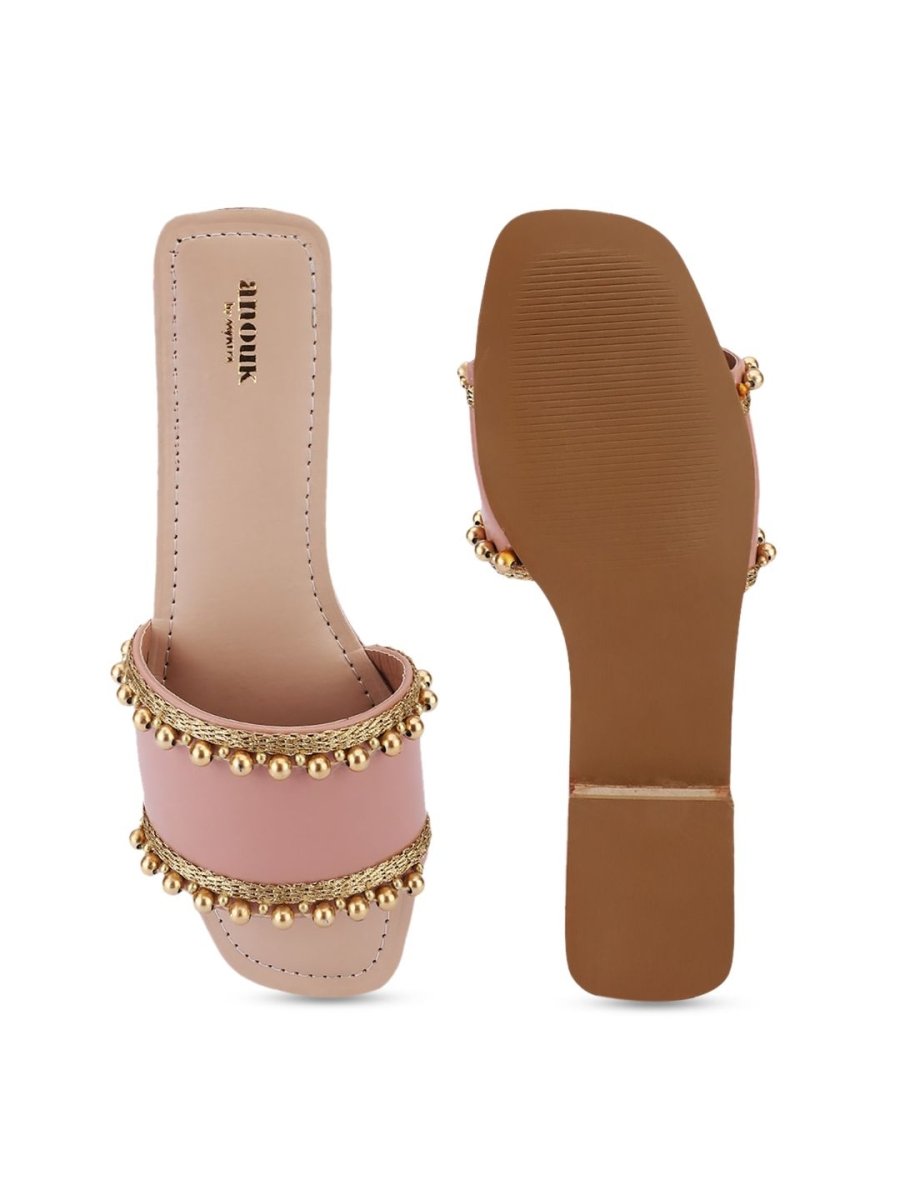Dhiyona AK Embellished Ethnic Open Toe Flats