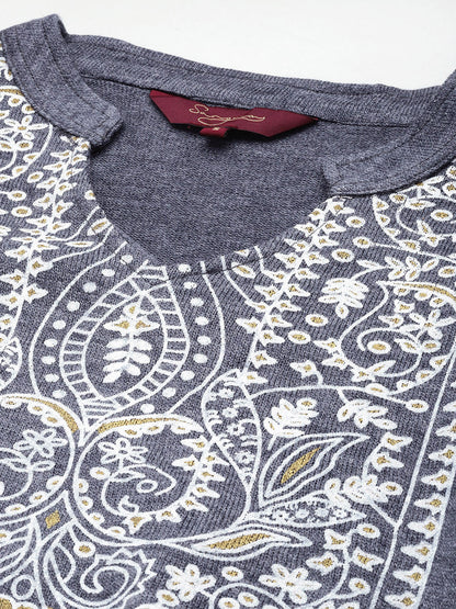 Ethnic Motifs Printed Regular Kurta With Trousers
