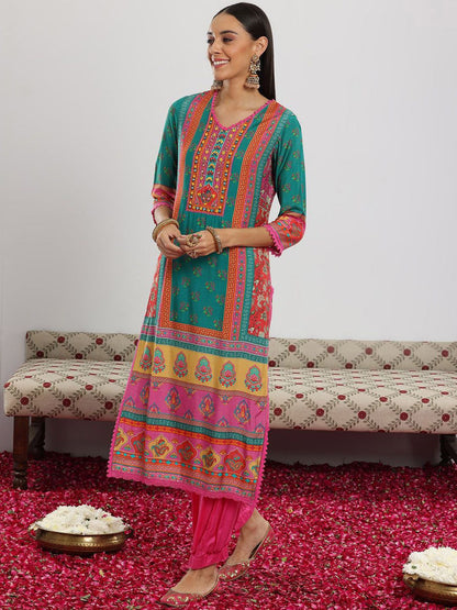 Women Ethnic Motifs Printed Kurta with Salwar & Dupatta