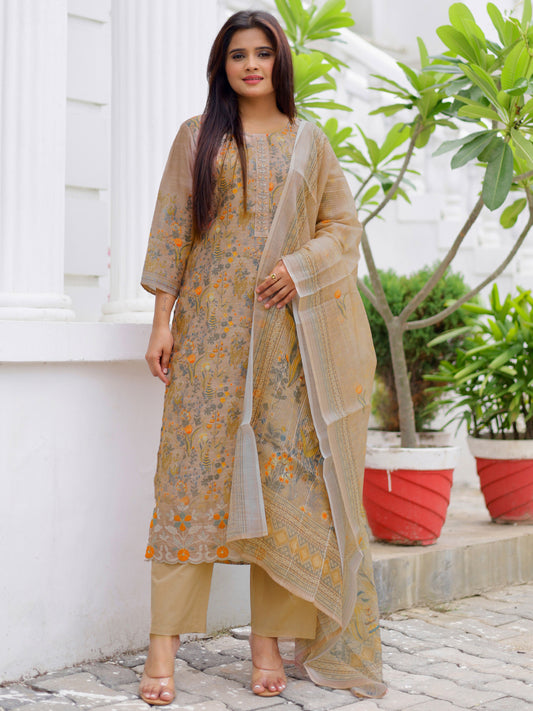 Women Ethnic Motifs Printed Kurta with Trousers & Dupatta