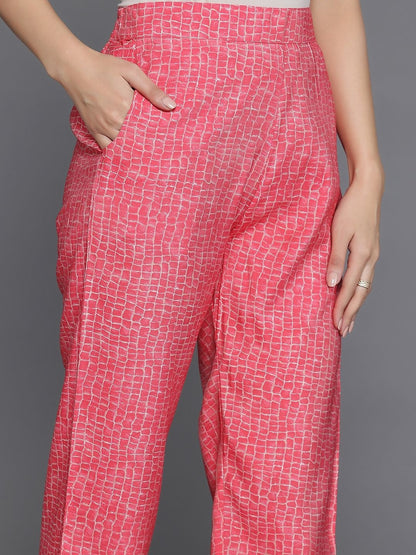 Women Printed Empire Kurta with Trousers & With Dupatta