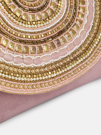 Dhiyona NR Embroidered Embellished Purse Clutch