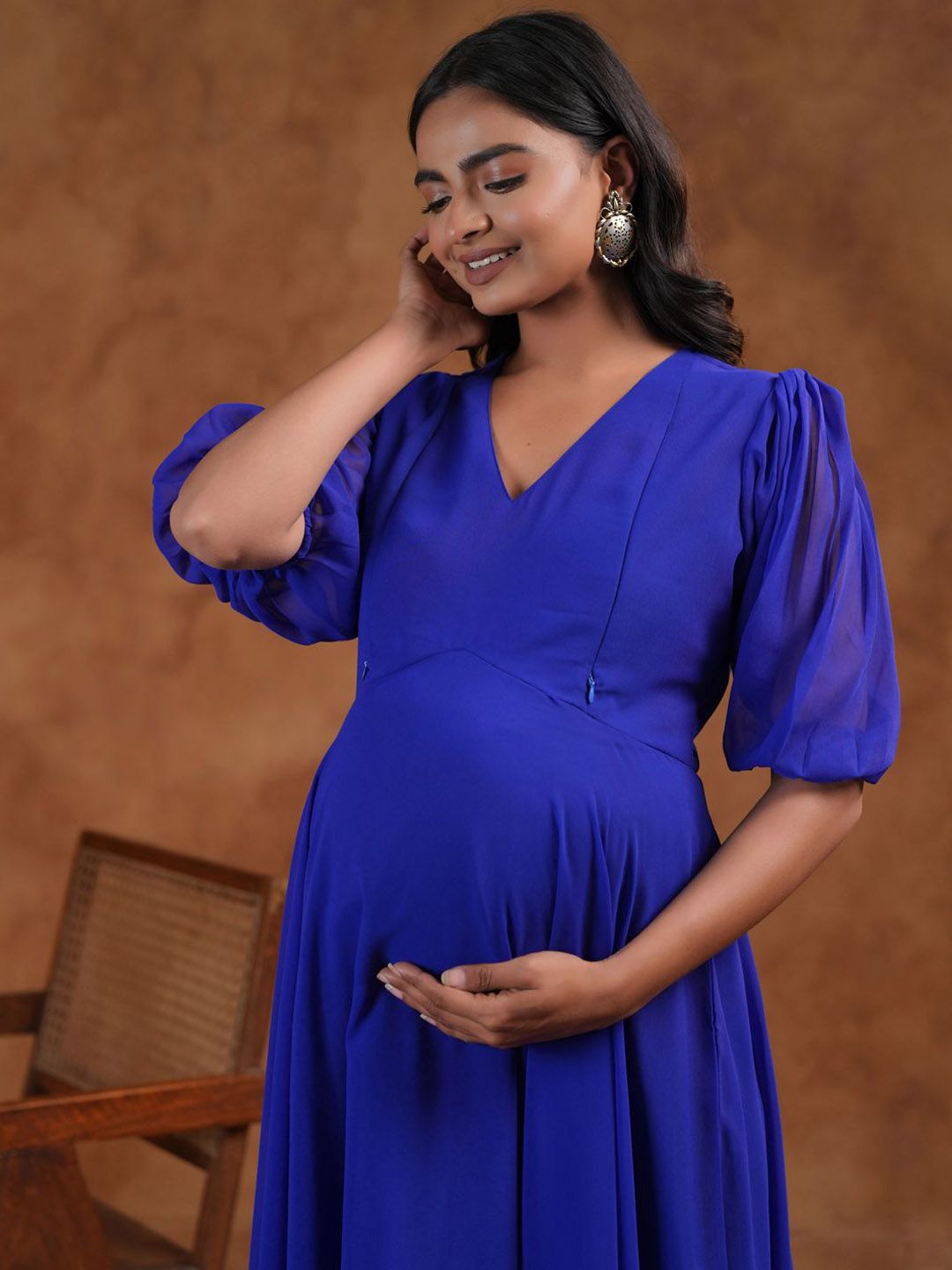 Dhiyona AY Women's Fit & Flared Maternity Ethnic Dresses