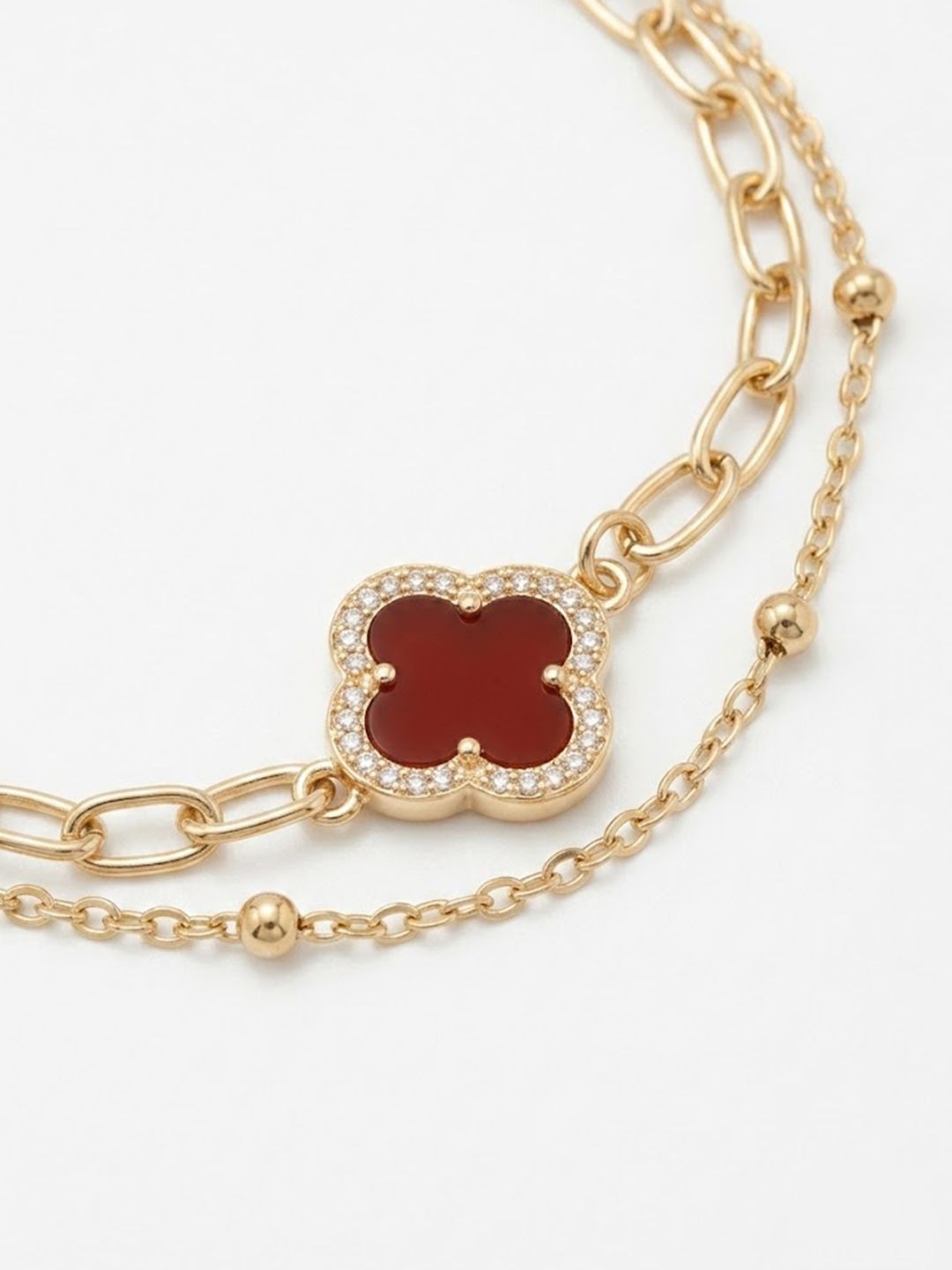 Dhiyona Women Artrificial Stones Gold Plated Rakhi With Roli Chawal Chandan Mishri