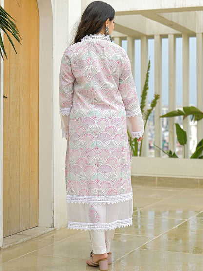 Dhiyona KL Women Printed Pure Cotton Kurta Sets With Dupatta