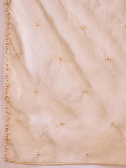 Women Embroidered Straight Kurta & Trousers With Dupatta