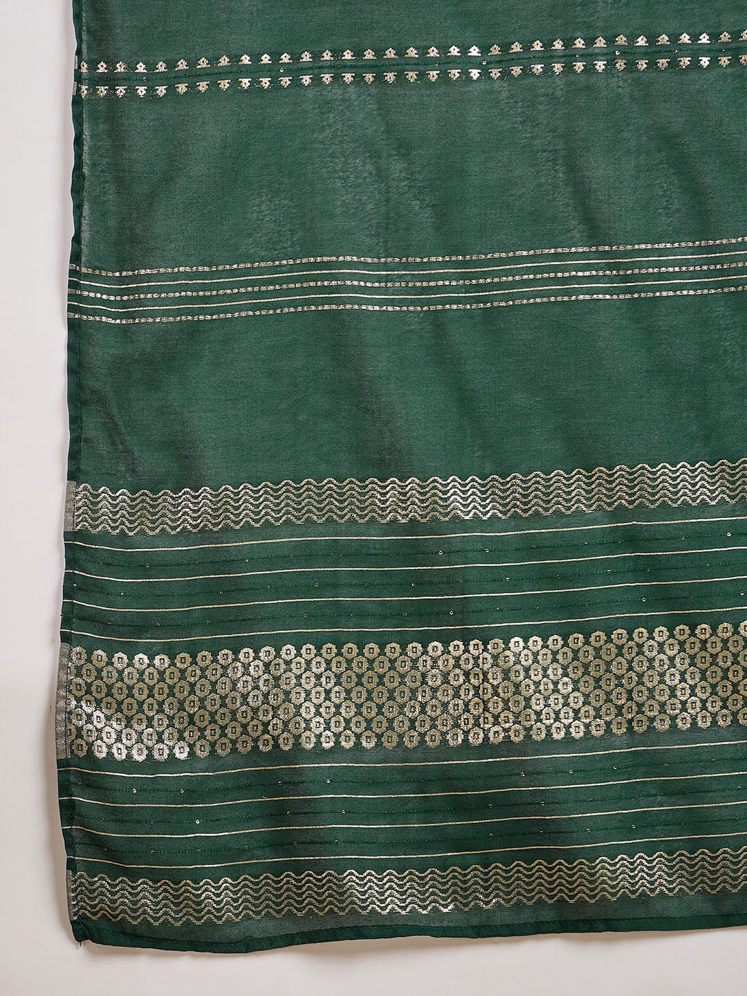 Ethnic Motifs Embroidered Thread Work Straight Kurta with Trouser & Dupatta