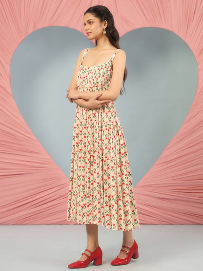 Dhiyona AY Women's Printed Ethnic Dresses