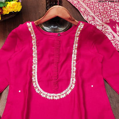 Dhiyona KL Women Regular Kurta with Palazzos & With Dupatta