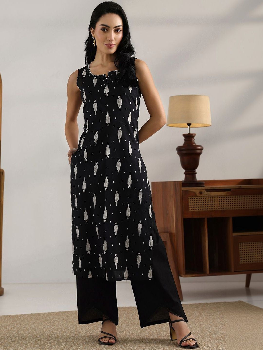 Women Ethnic Motifs Printed Regular Kurta with Palazzos