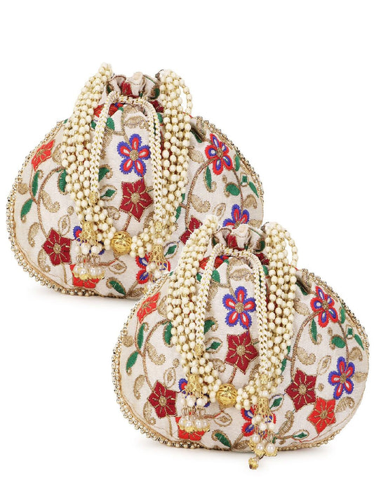 Dhiyona NR Embroidered Potli Clutch