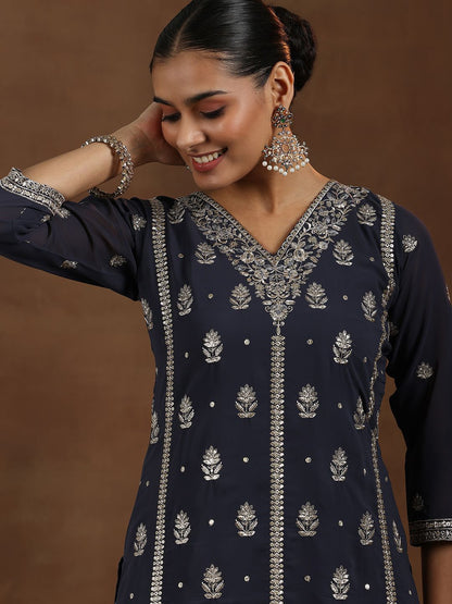 Dhiyona LL Women Floral Embroidered Regular Kurta with Palazzos & With Dupatta