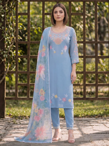 Yami Cadet Embroidered Suit Set