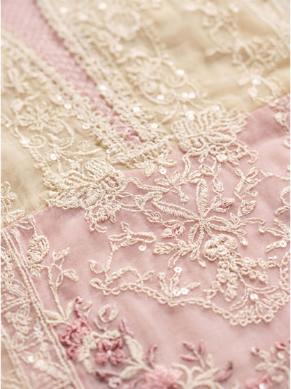 FAIZA PINK FULL WORK PREMIUM SUIT SET