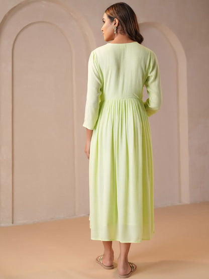 Dhiyona AY Women's Fit & Flared Maternity Ethnic Dresses