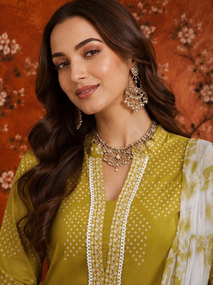 Women Cotton Printed Straight Farshi Salwar Suit Set
