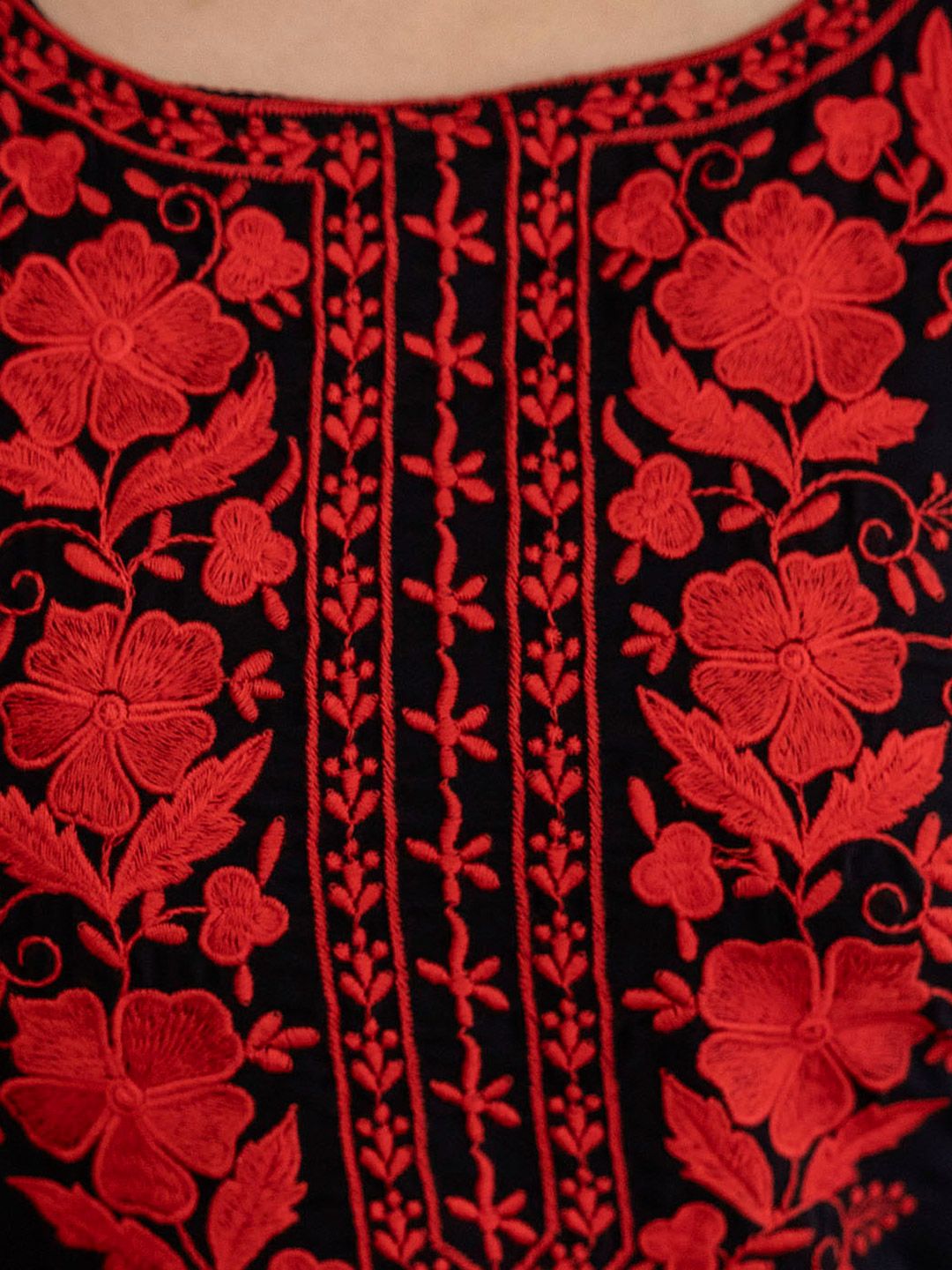 Dhiyona KL Women Ethnic Motifs Embroidered Regular Thread Work Kurta with Palazzos & With Dupatta
