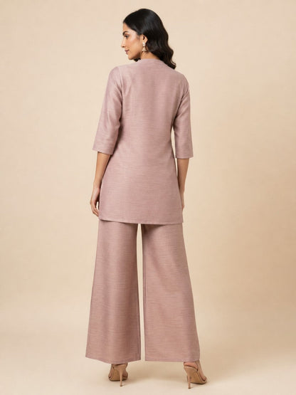 Prisha periwinkle embroidery co-ord set