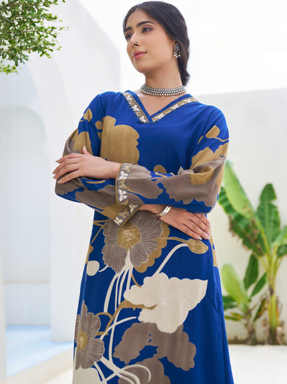 Women Floral Printed Regular Kurta with Palazzos