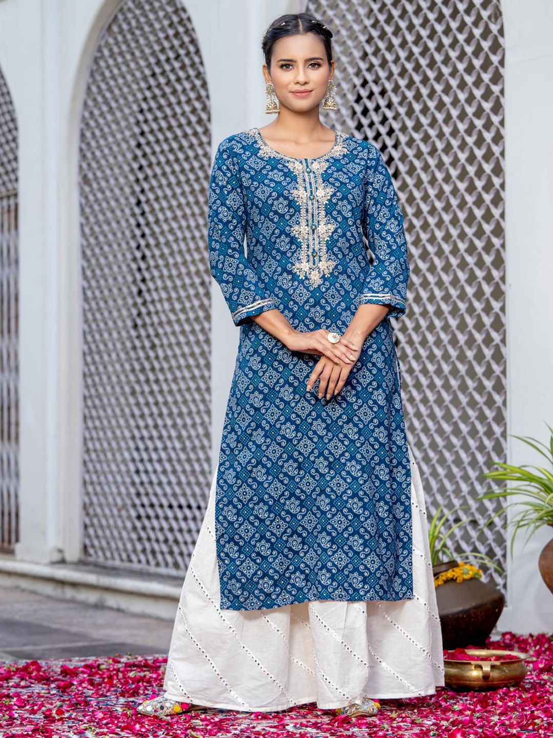 Dhiyona OD  Ethnic Motifs Printed Kurta
