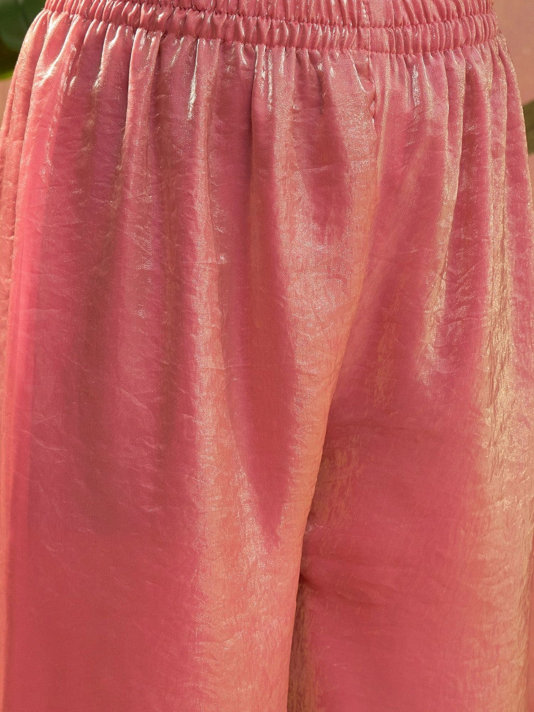 Women Regular Gotta Patti Pure Silk Kurta with Trousers & With Dupatta