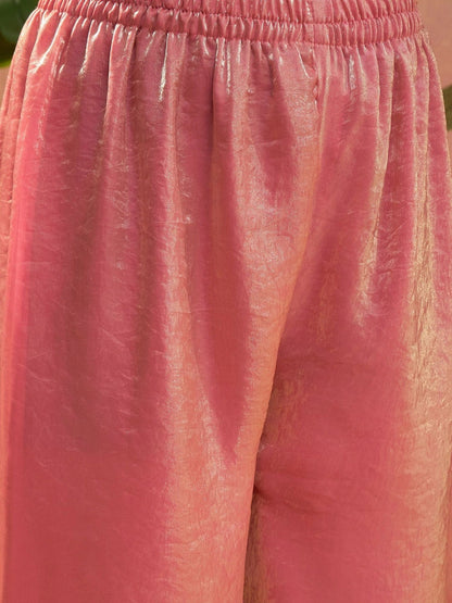 Women Regular Gotta Patti Pure Silk Kurta with Trousers & With Dupatta