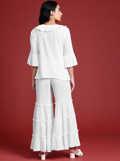 Dhiyona AN Women Regular Sequinned Kurti with Sharara