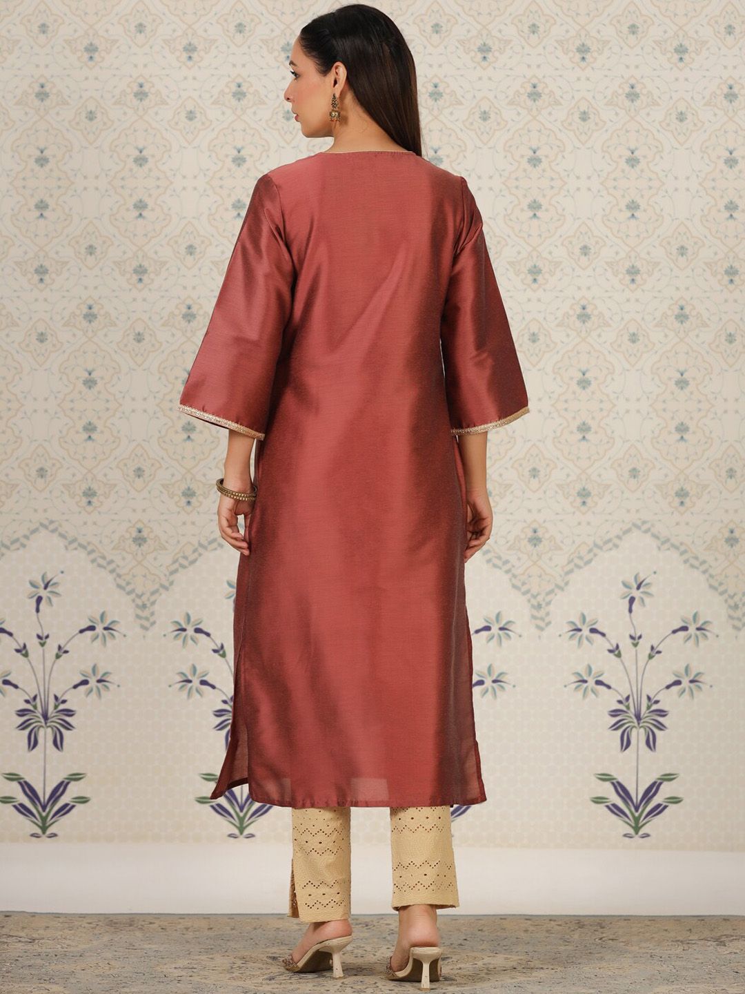 Dhiyona OD  Flared Sleeves Straight Kurta