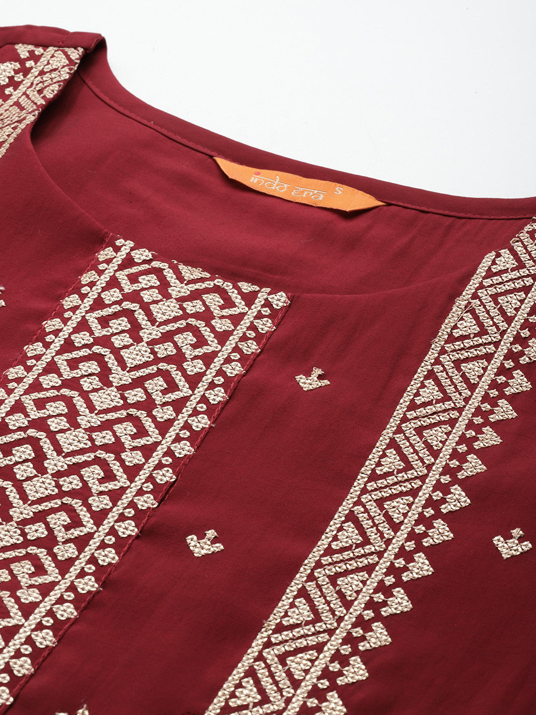 Ethnic Motifs Embroidered Kurta with Trousers & Dupatta