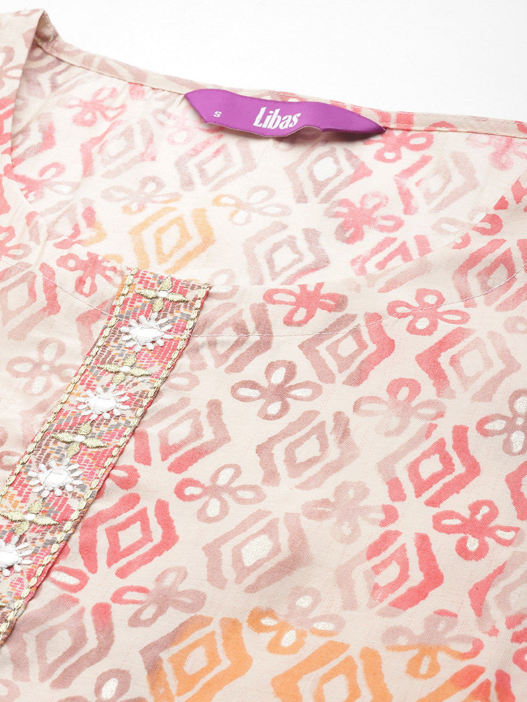 Ethnic Motifs Printed Zari Kurta with Palazzos