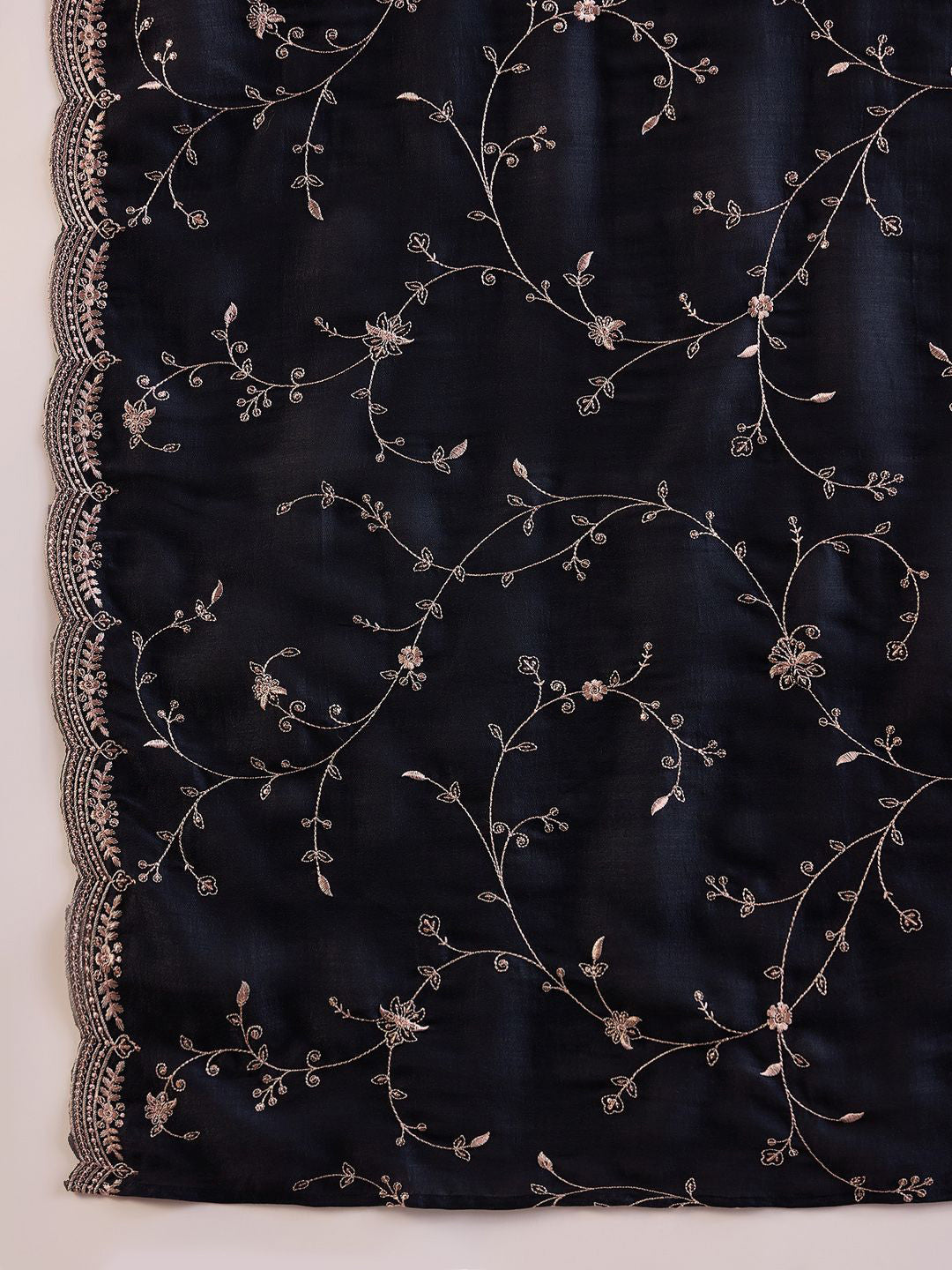 Women Ethnic Motifs Embroidered Regular Sequinned Kurta with Trousers & With Dupatta