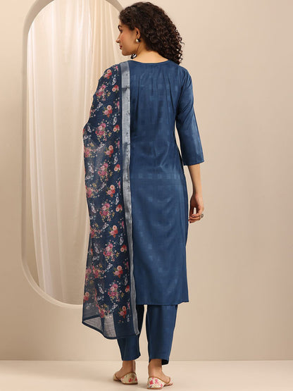 Women Floral Kurta with Trousers & With Dupatta
