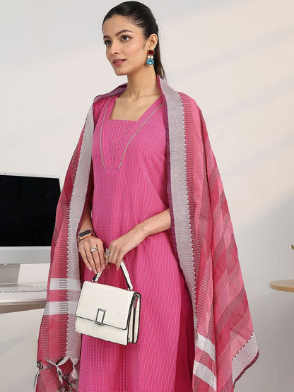 Women Regular Kurta with Salwar & With Dupatta