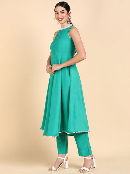 Dhiyona KL Empire Anarkali Kurta With Trousers & Dupatta