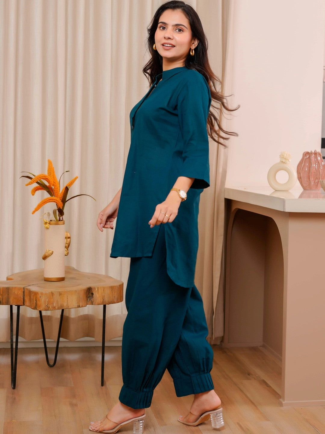 Women Regular Pure Cotton Kurta with Patiala