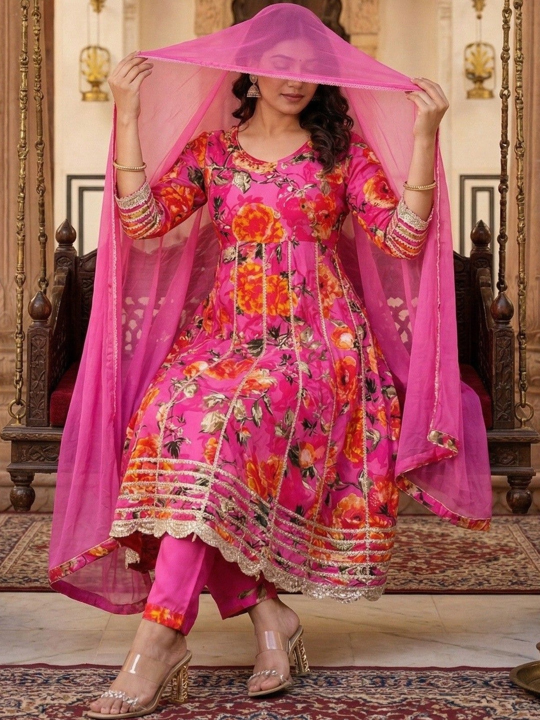 Women Kurta Pant Dupatta Set