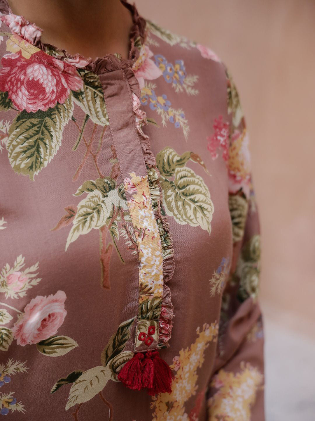 Floral Printed Kurta with Trouser