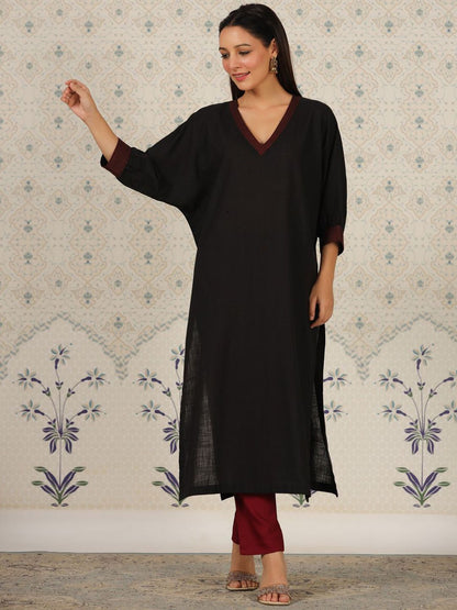 Dhiyona OD  V Neck Thread Work Kurta
