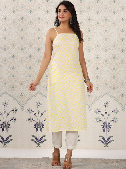 Dhiyona OD  Geometric Printed Pure Cotton Kurta