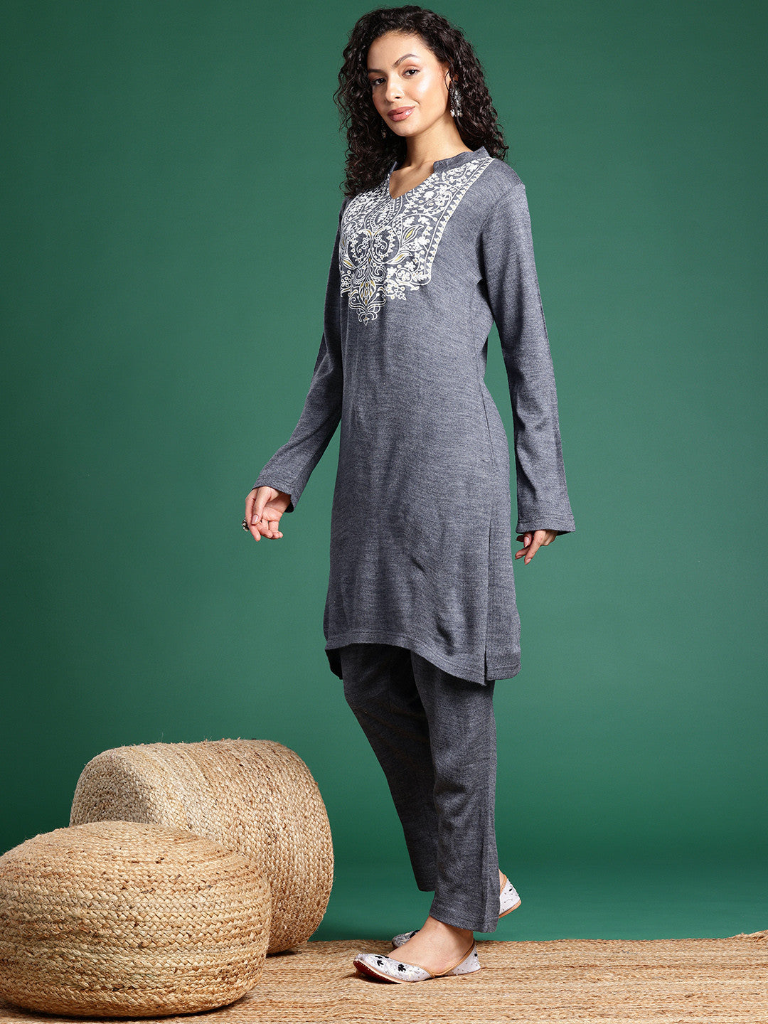 Ethnic Motifs Printed Regular Kurta With Trousers